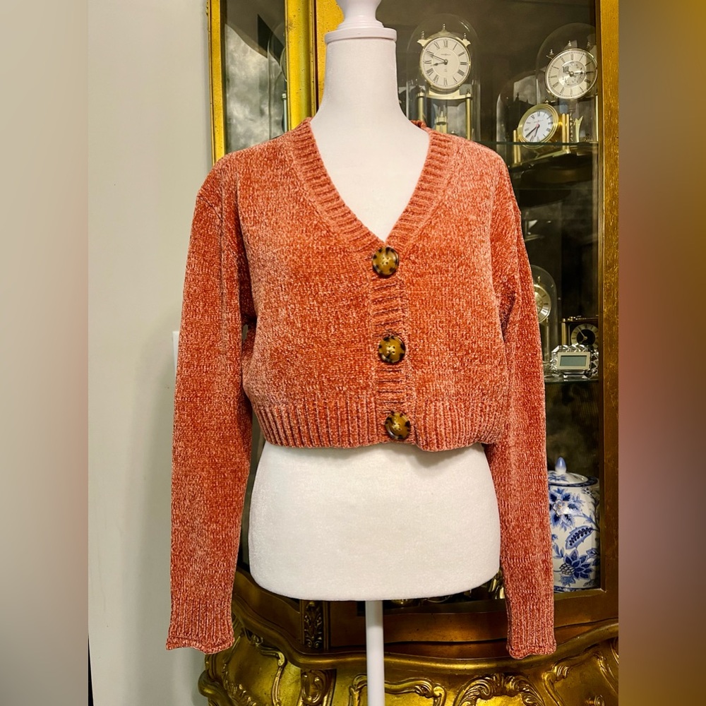 Nwt Urban outfitters knit cropped Cardigan